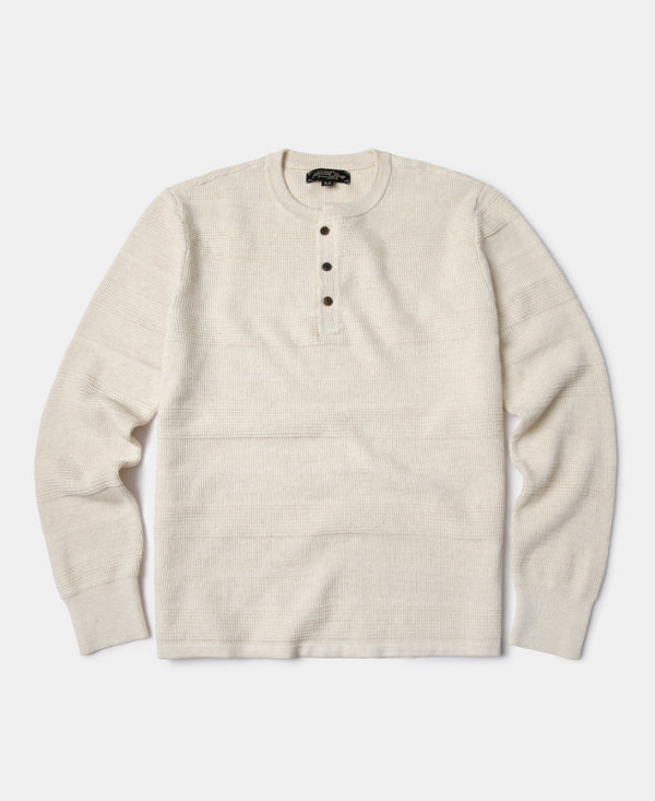 Knitted Henley Shirt - Olderbest