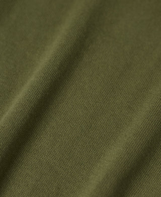 Zweifarbiges Baumwoll-Poloshirt mit Johnny-Kragen – Weiß/Grün