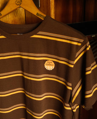 Regular Fit 1950s Crew Neck Striped T-Shirt