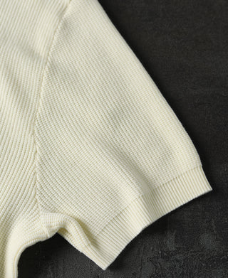 1940s Knit Trimmed Polo Shirt