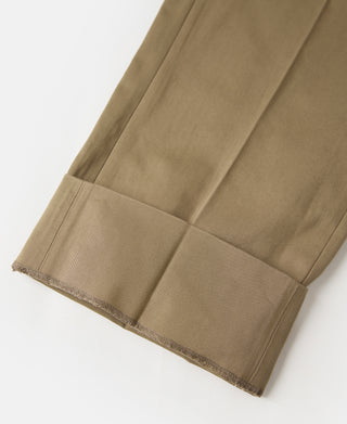 Lot 829 1940s High-Waisted Work Trousers - Khaki