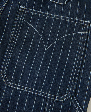 Indigo Wabash Stripe Work Trousers