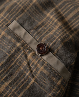 Flannel Lined Twill Harrington Jacket - Faded Khaki