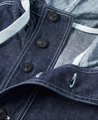 1940s USN Denim Deck Smock - Indigo