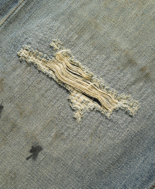 14 oz Distressed Selvedge Denim Flared Jeans