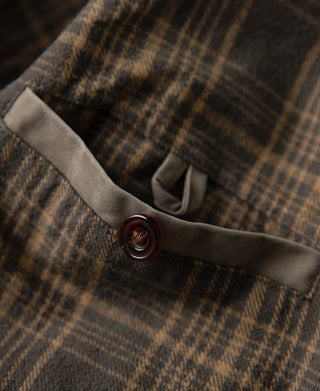 Flannel Lined Twill Harrington Jacket - Faded Khaki