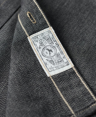 1930s Jaspé Workshirt - Dark Gray