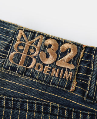 13 oz Faded Selvedge Stripe Taper Jeans