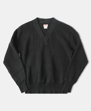 USAAF Type A-1 V-neck Mechanics Sweater - Black