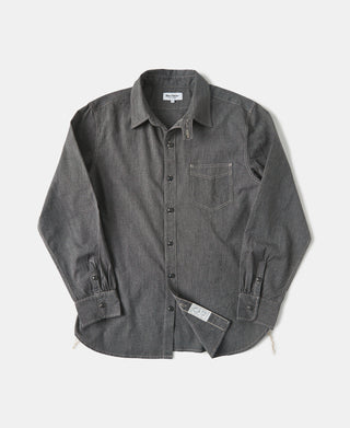 1930s Jaspé Workshirt - Dark Gray