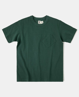 1930s Slanted Pocket Tubular T-Shirt - Green