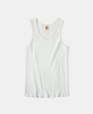 10.5 oz Cotton Tank Top - White