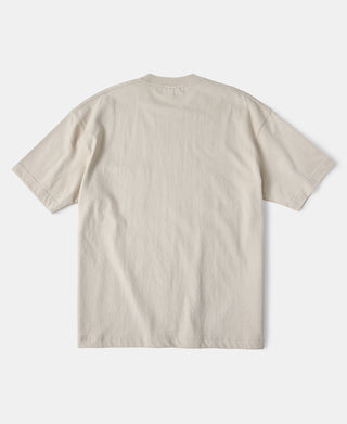 Oversize-T-Shirt mit röhrenförmigen Taschen aus 9,3-Unzen-Baumwolle – Aprikose
