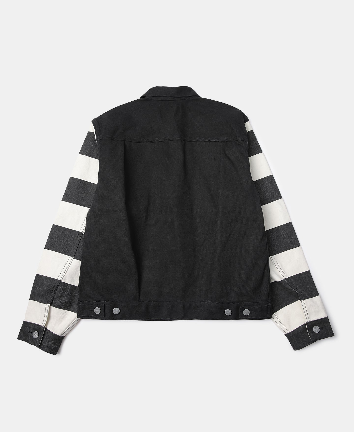 Black and white striped hotsell denim jacket