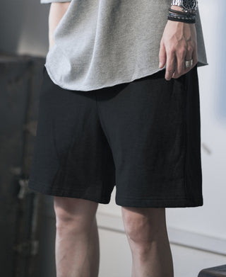 15 oz French Terry Sweat Shorts - Black