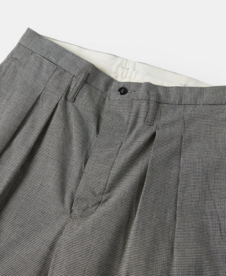 Lot 839 Houndstooth Double-Pleat Trousers