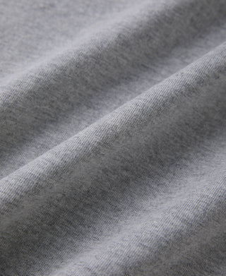 9,3 oz Baumwollschlauch-Henley-T-Shirt – Grau