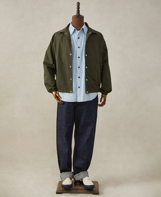 60/40 Water-Repellent Coach Jacket - Olive