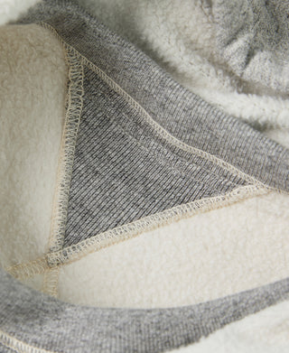 Lot 117 Double V-Gusset After Hoodie - Oatmeal/Gray