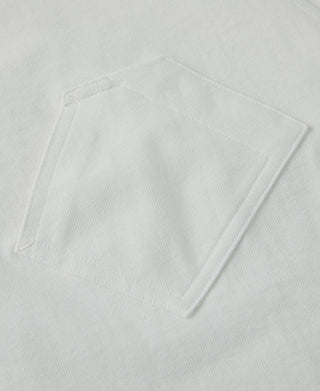 1930s Slanted Pocket Tubular T-Shirt - White