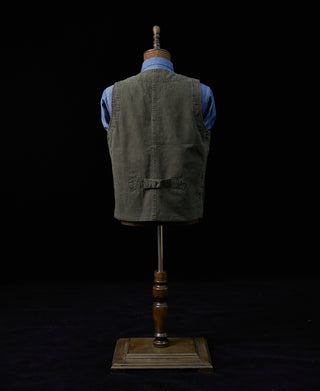 Canvas Work Vest - Dark Green