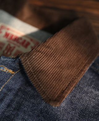 1940s Corduroy Collar Selvedge Denim Jacket