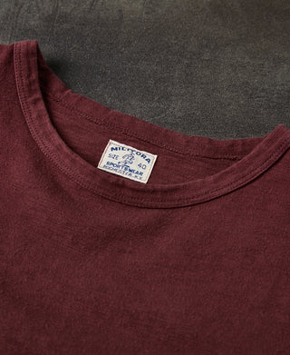 Lot 102 1940s Heavyweight Slub Pocket T-Shirt - Wine