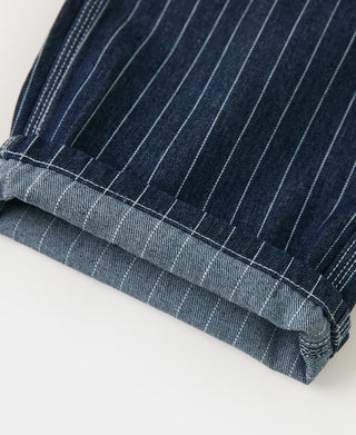 Indigo Wabash Stripe Work Trousers