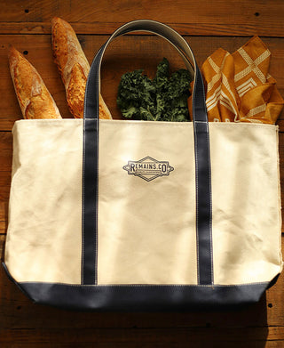 22 oz Canvas Tote Bag - Navy