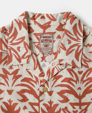 Plants Print Cuban Collar Aloha Shirt