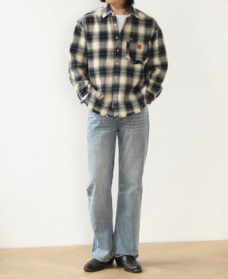 Brushed Twill Plaid Shirt