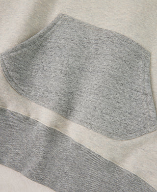 Lot 117 Double V-Gusset After Hoodie - Oatmeal/Gray