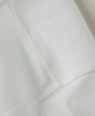 1930s Slanted Pocket Tubular T-Shirt - White