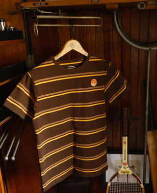 Regular Fit 1950s Crew Neck Striped T-Shirt