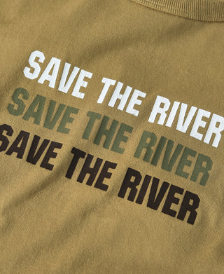 Fly Fishing Slogan T-Shirt - SAVE THE RIVER