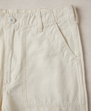 OG-107 Satin Weave Fatigue Pants - White