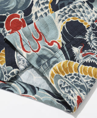 1940s Japanese Cloud Dragon Aloha Shirt