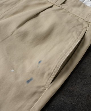 Paint-Splatter Distressed Chino Pants