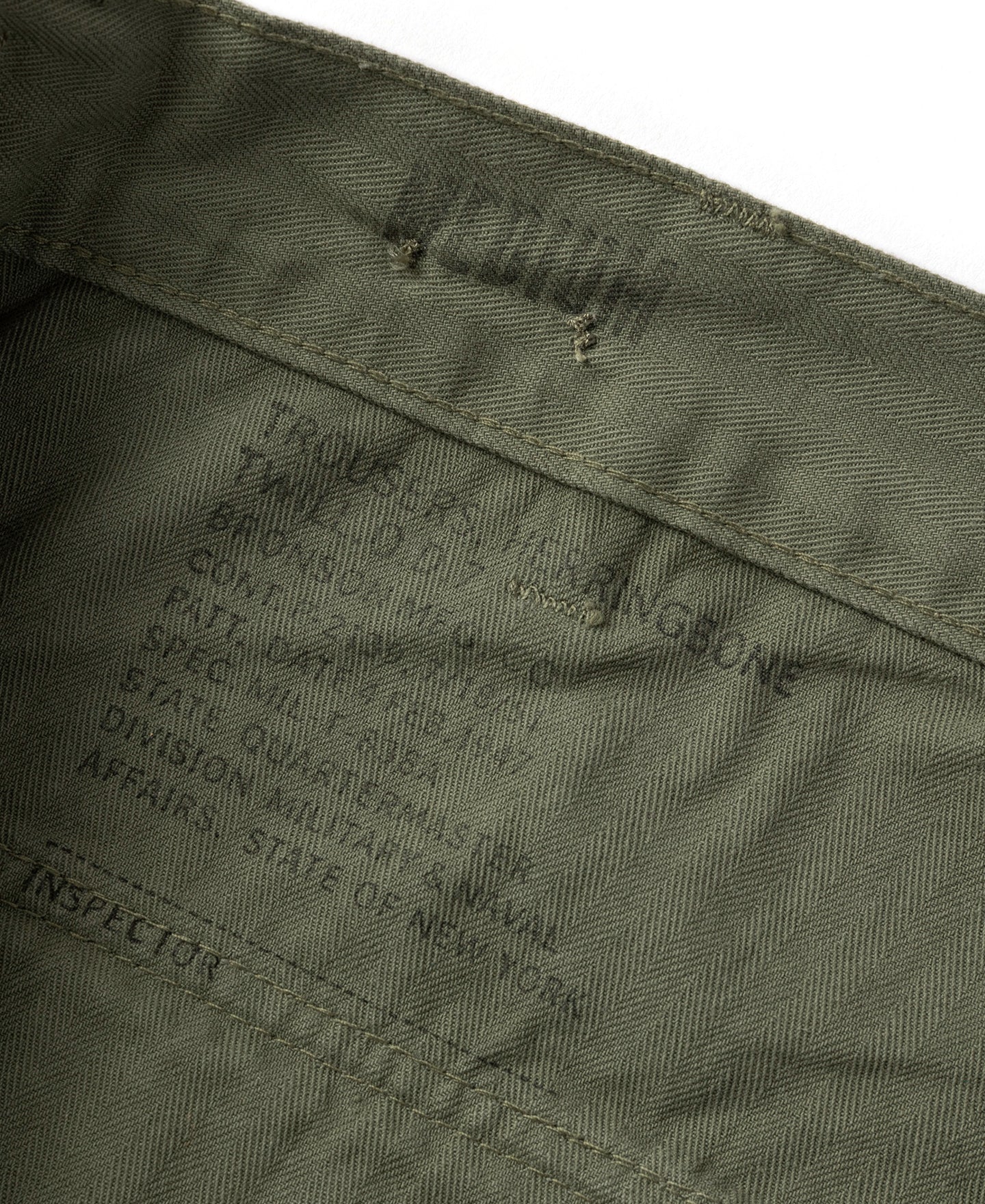 1947 1st 838A OD7 Herringbone Twill Fatigue Utility Pants | Olderbest