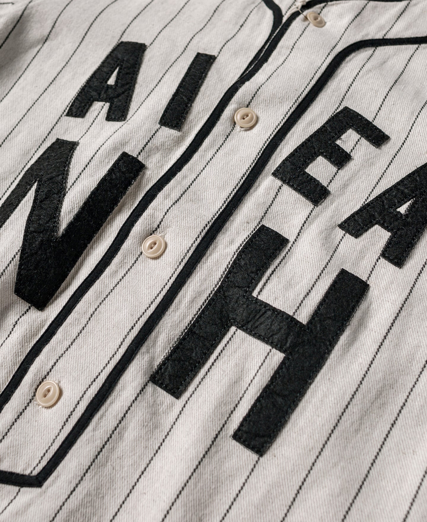 1940s WWII Military Baseball Shirt - Aiea NH | Retro Baseball Jersey | Bronson White / XL