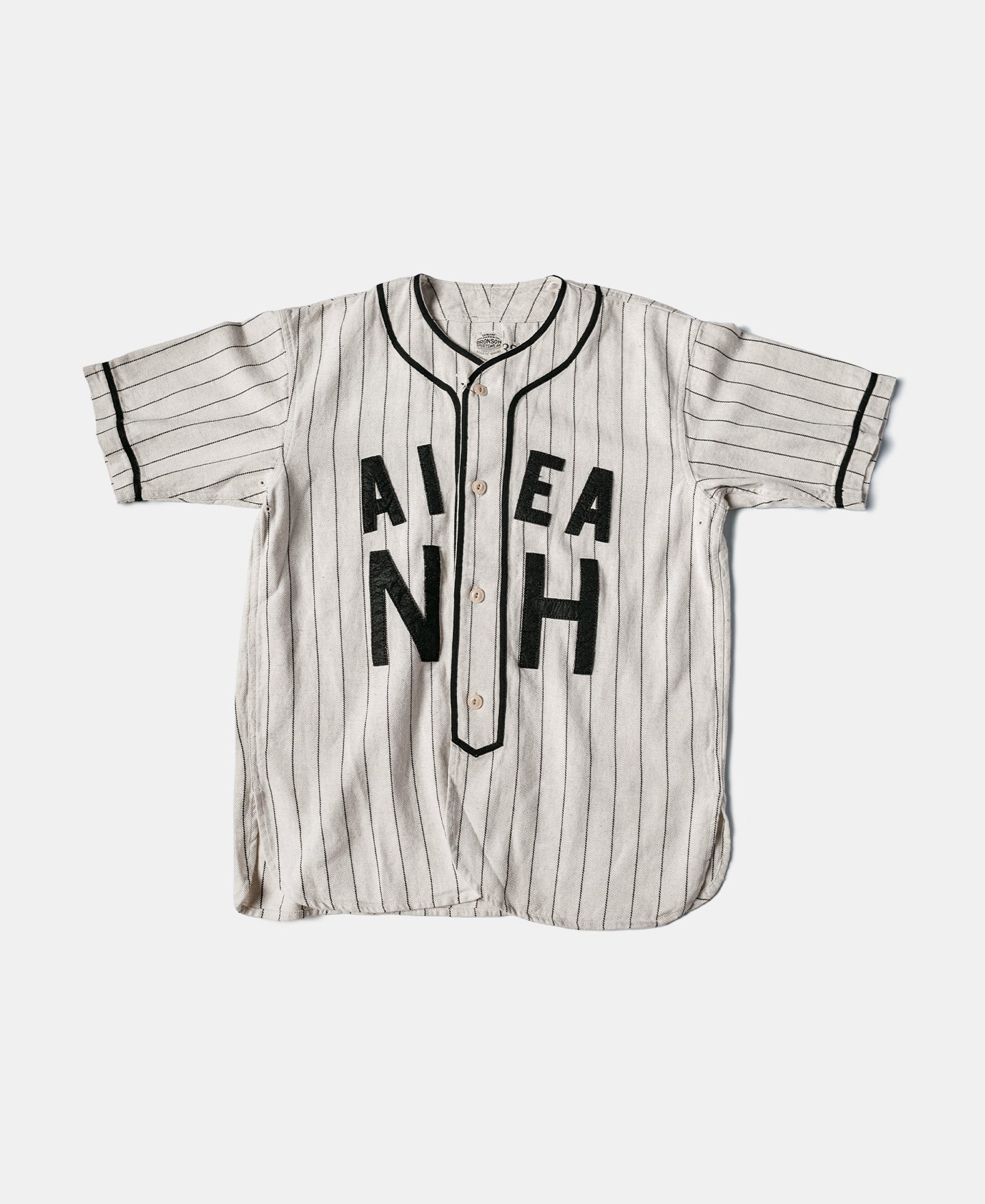 1940s WWII Military Baseball Shirt - Aiea NH | Retro Baseball Jersey | Bronson White / XL