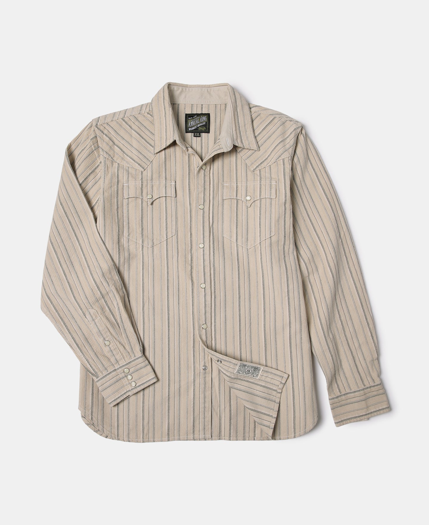 1950s 8 oz Striped Corduroy Western Shirt | Olderbest