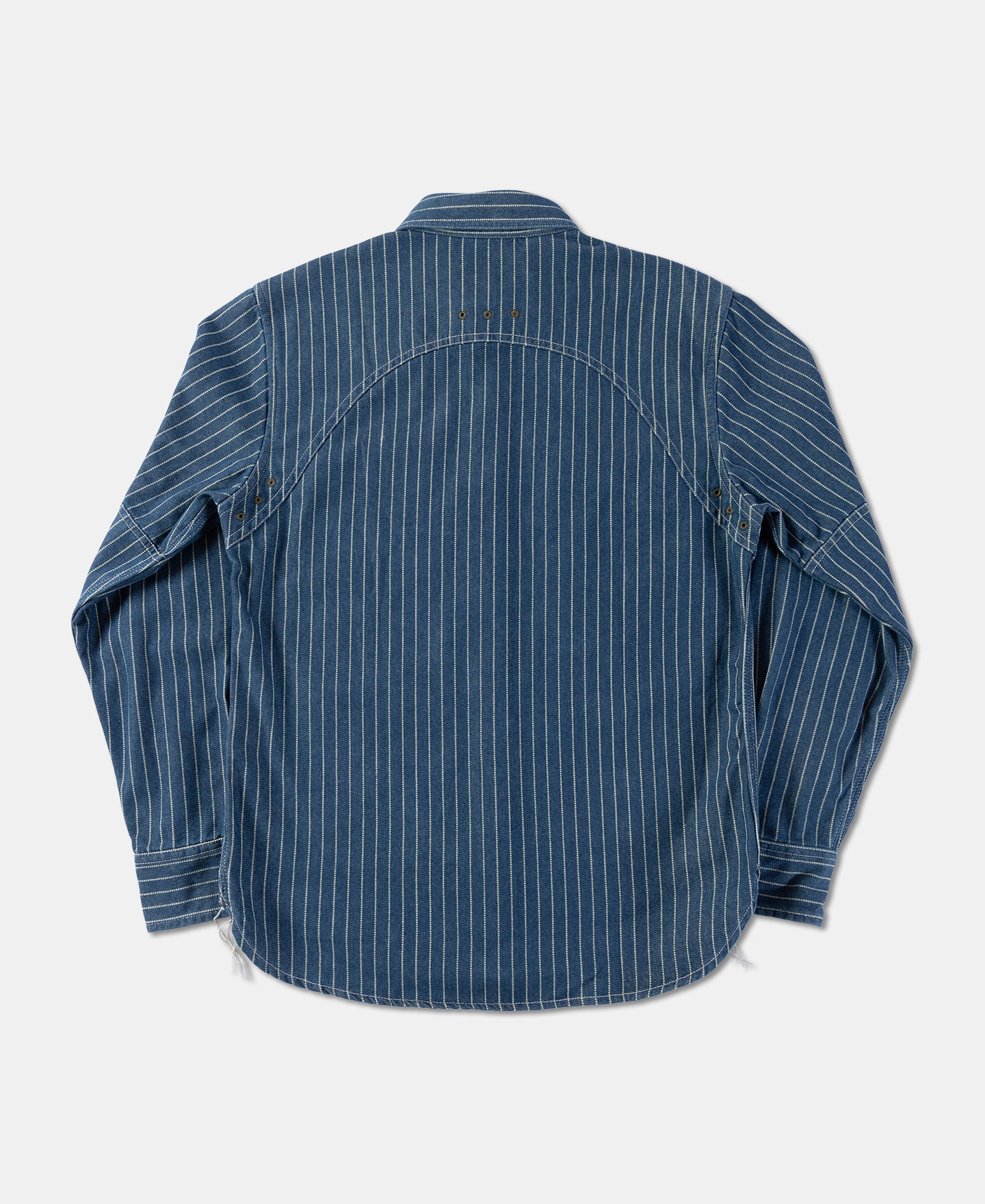 9 oz Denim Indigo Wabash Vent Hole Work Shirt | Olderbest