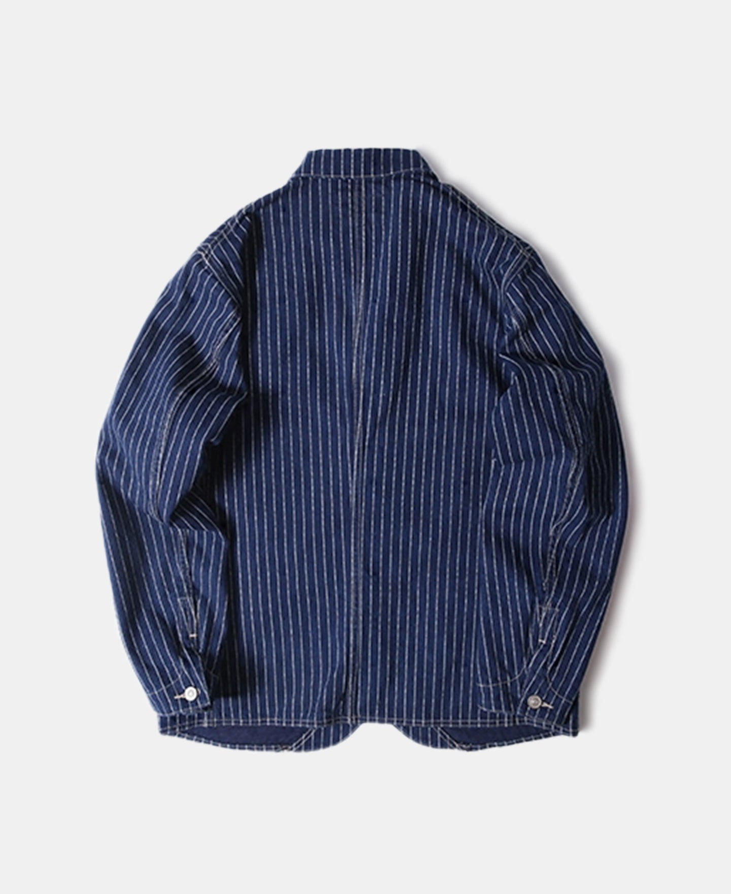 Lot BW0927 Wabash Indigo Railroad Work Stripe Jacket | Olderbest