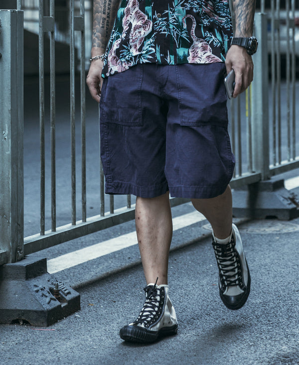 Vietnam War OG107 Fatigue Utility Shorts - Navy | Olderbest